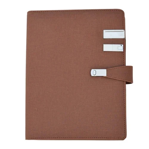 Brown Leatherette A5 Executive Undated Organiser Set