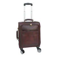 Brown Leather Trolley Bag - Design: Modern