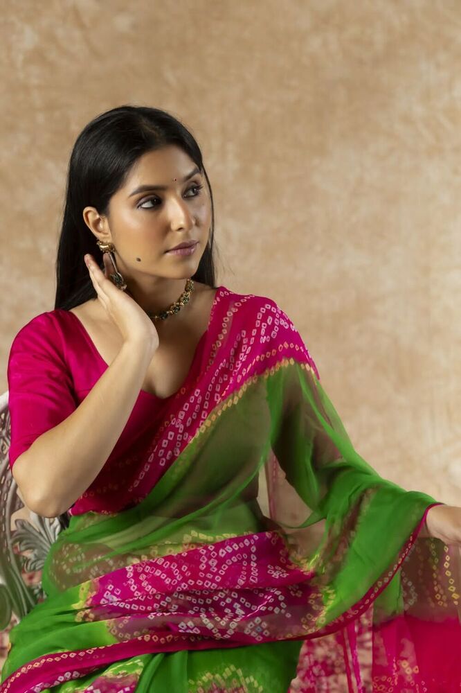 Traditional Saree - Bust Size: 44 Inch (In)