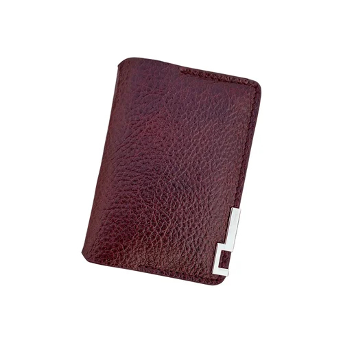 Cc 02 L Geniune Leather Card Holder - Color: Dark Brown