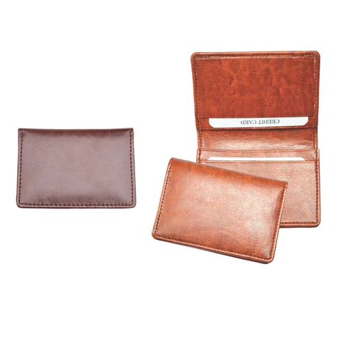 Cc22R Leatherette Card Holder - Color: Brown