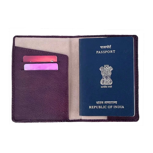Ph 05 L Passport Cover With Card Slots - Color: Brown