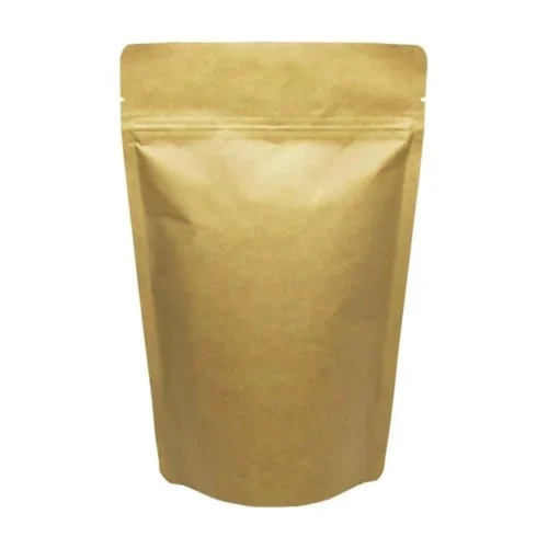 5X8 Inch Laminated Brown Paper Stand Up Pouch - Print Type: Rotogravure