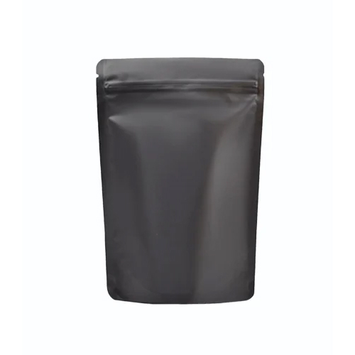 Matt Black Stand Up Pouches - Coating Type: Single Layer Lamination
