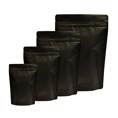 Matt Black Stand Up Pouches
