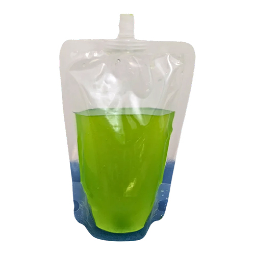 Transparent Spout Stand Up Pouches - Material: Pvc