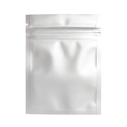 Matte Frosted Standup Zipper Bags - Color: Transparent