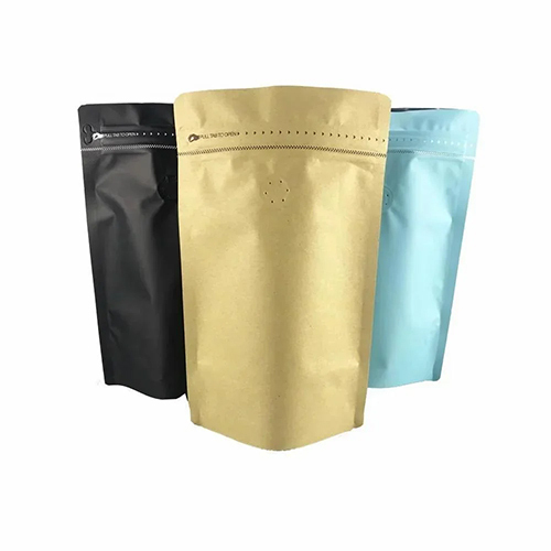 Matte Frosted Standup Zipper Bags - Color: Transparent