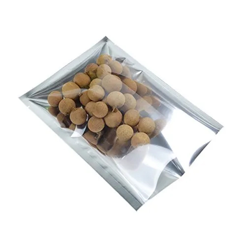 One Side Silver One Side Transparent Three Side Seal Bags - Coating Type: Double Layer Lamination