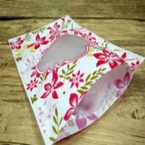 Matte Red Jinhua Self Supporting Plastic Bag - Color: Multicolor