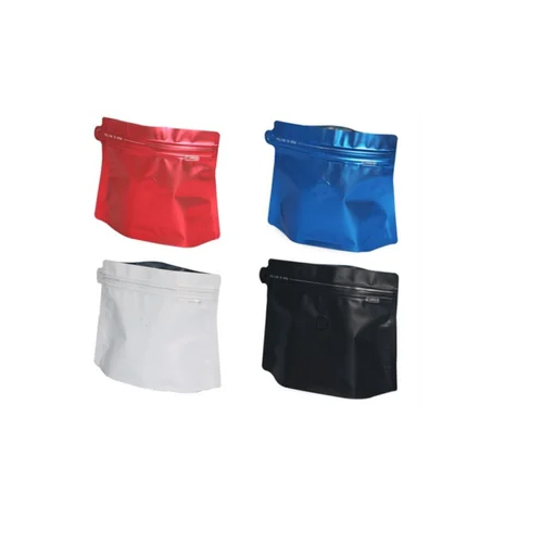 Special Design Matt Plastic Aluminum Foil Coffee Bag With Valve - Color: Silver