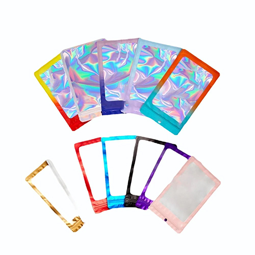 Plastic Zip Lock Holographic Laser Zip Lock Bags