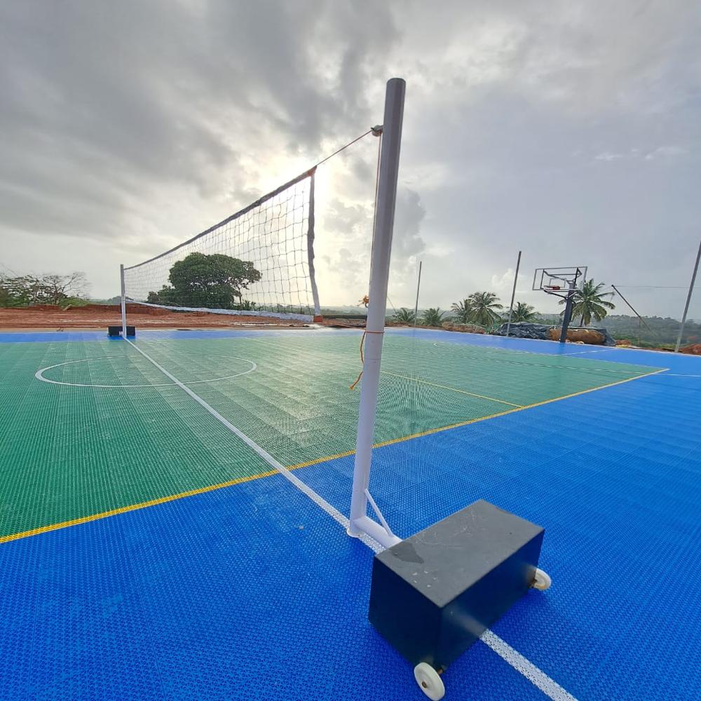 Mild Steel Badminton Poles movable
