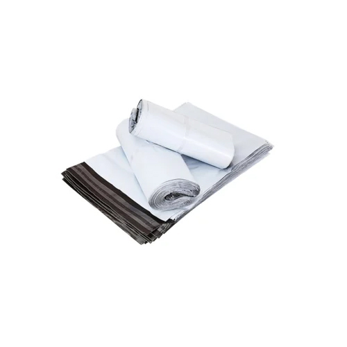 Stock White Plastic Mailing Bags Self-Adhesive Courier Bags - Color: Black
