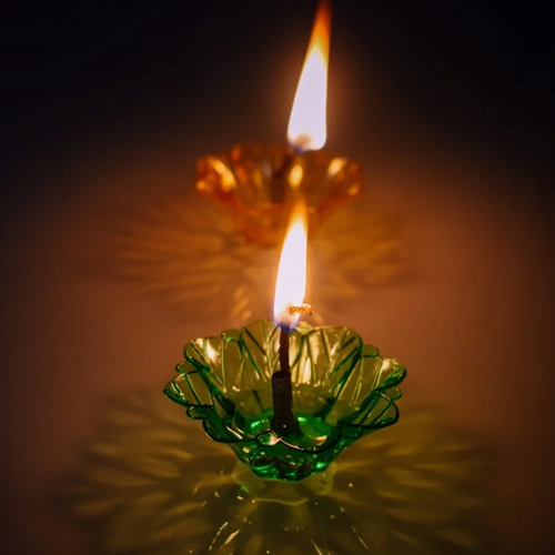 Festivals Plastic Reflective Diya