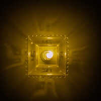 Plastic Reflective Diya