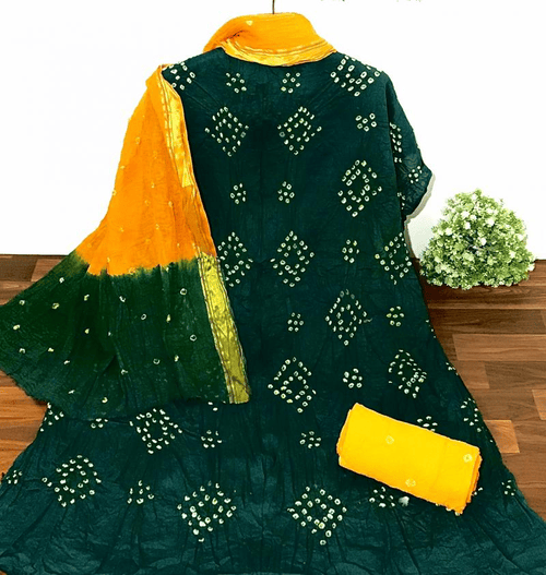 Designer Bandhani Dress Material