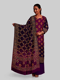 Designer Bandhani Dress Material