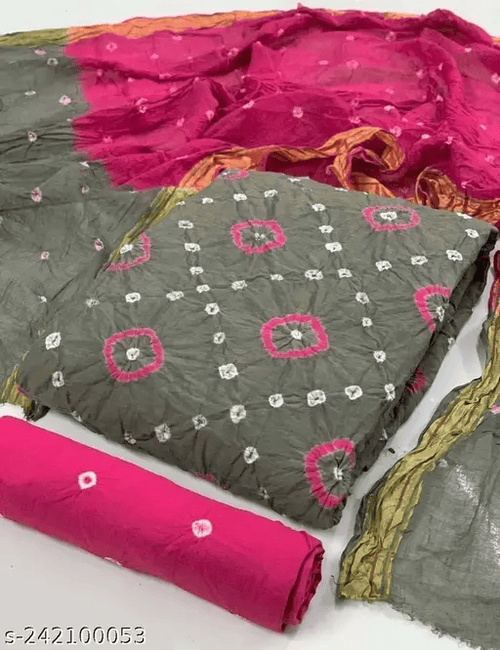 Designer Bandhani Dress Material