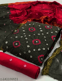 Designer Bandhani Dress Material