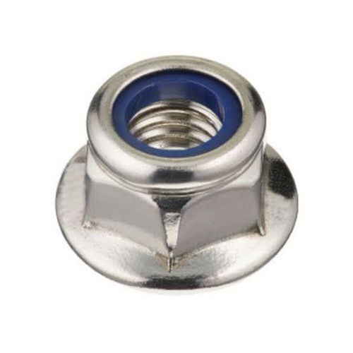 Flange Nylock Nut - Color: Grey / Silver