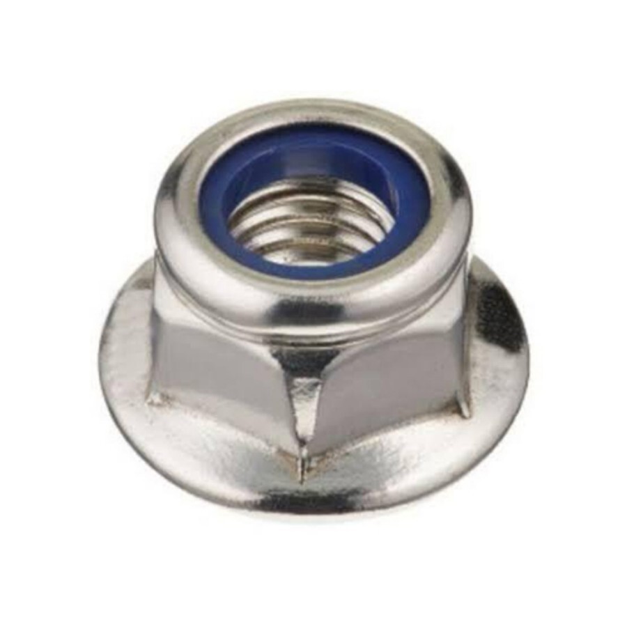 Flange Nylock Nut - Color: Grey / Silver