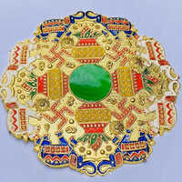 Golden Meenakari Rangoli