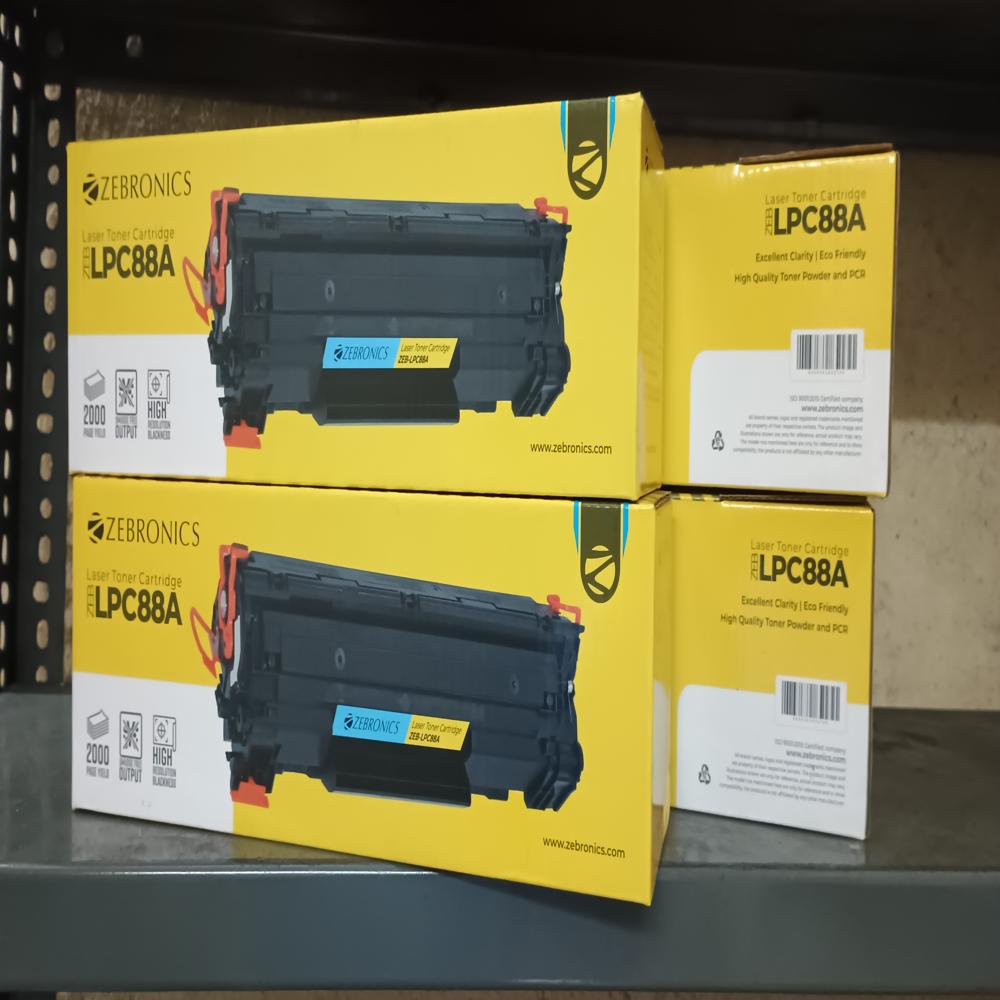 88a, Compatible Toner Cartridge Zebronics - Application: Digital Printing