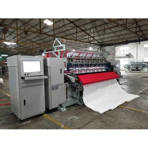 Silver Multi Needle Shuttle Quilting Machine