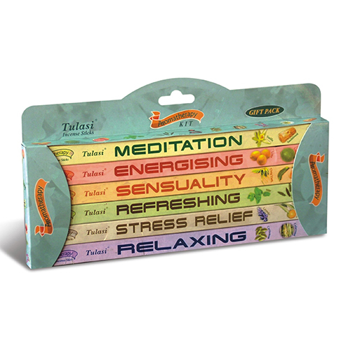 Tulasi Aromatherapy Range Incense Stick Square 6-in-1 Gift Pack