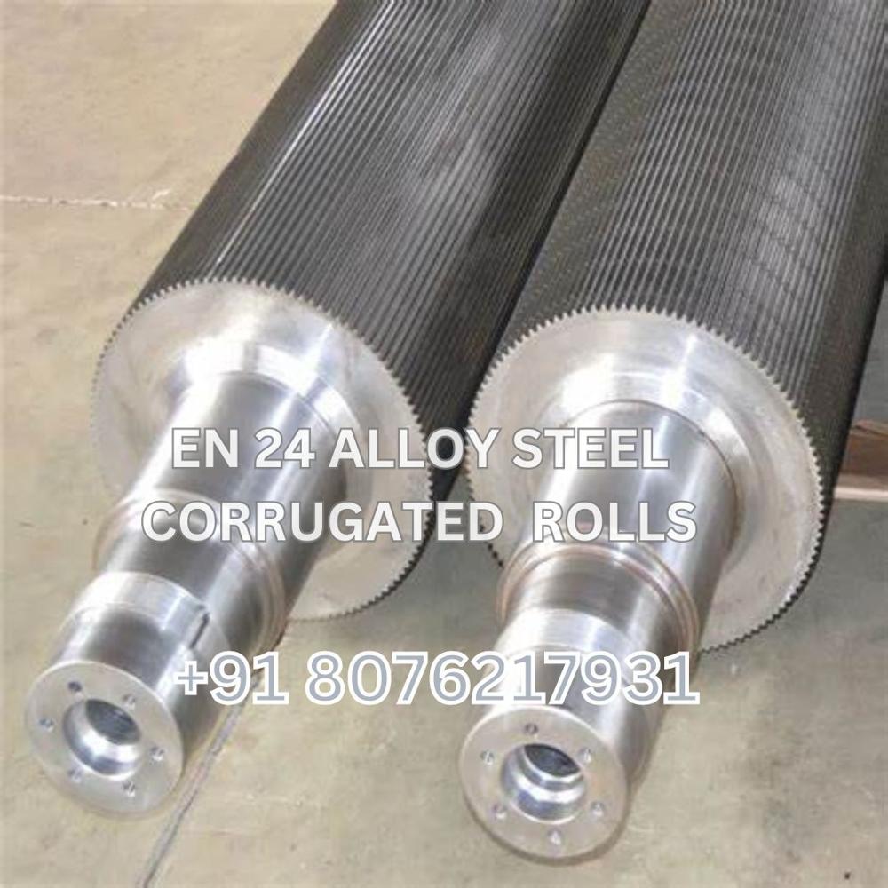 En24 Alloy Steel Forged Corrugated Rolls