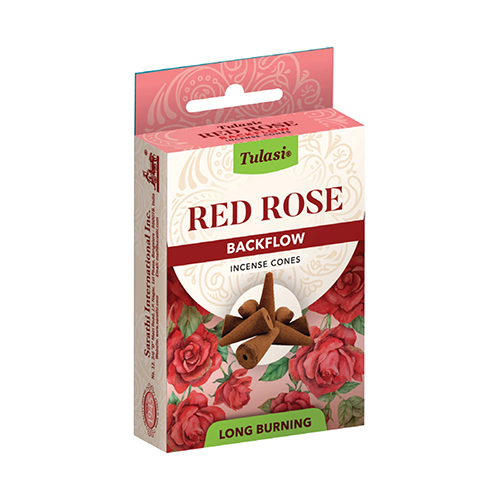 Red Rose Backflow Incense Cones
