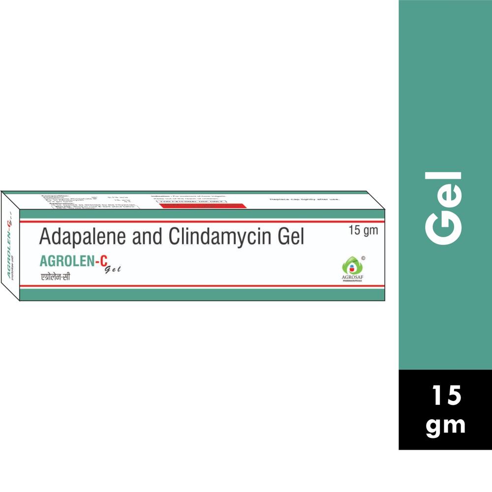 AGROLEN-C GEL-ADAPALENE (0.1% W/W+CLINDAMYCIN 1%W/W GEL