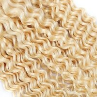 Blonde Kinky Curly Bundles 613 Human Hair Bundles 20 22 24 Inch Brazilian Remy Human Hair 3 Bundles Hair Extensions
