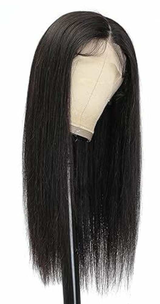 Straight Lace Front Human Hair Wigs  Natural Color T Part Wig (20inch) Remy Wig Hair Extension