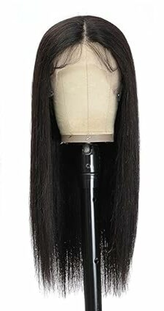 Straight Lace Front Human Hair Wigs  Natural Color T Part Wig (20inch) Remy Wig Hair Extension