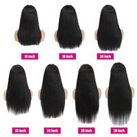 Straight Lace Front Human Hair Wigs  Natural Color T Part Wig (20inch) Remy Wig Hair Extension