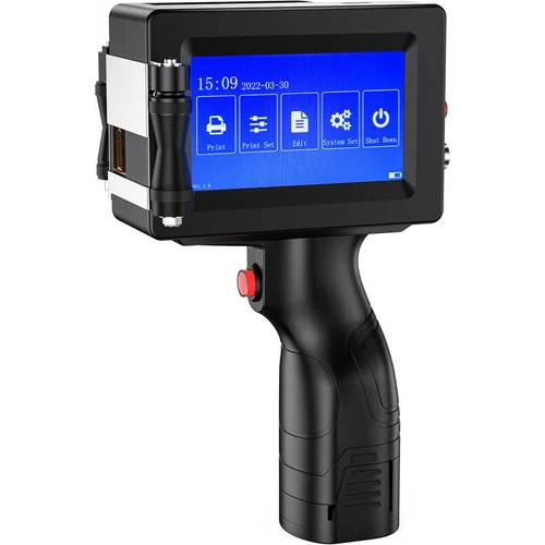 Handheld Inkjet Batch Code Printer - Color: Black