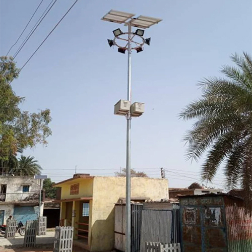 Solar Street Light Pole - Color: Silver