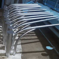 Street Light Pole Top Bracket - Color: Silver