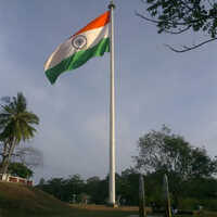 High Mast Pole For National Flags - Color: Silver