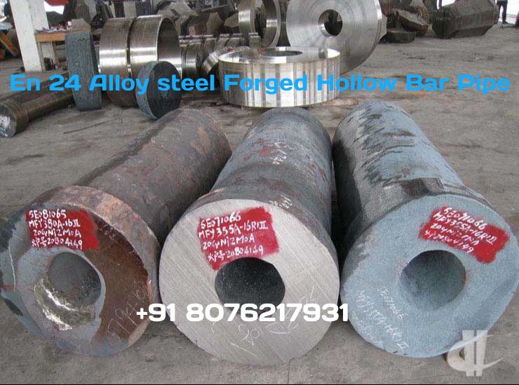 En24 Alloy steel Forged Hollow Bar Pipe