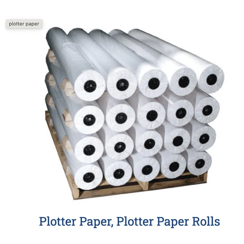 60 GSM 62 Inch Width Garment Super White Plotter Paper Rolls