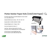60 GSM 62 Inch Width Garment Super White Plotter Paper Rolls