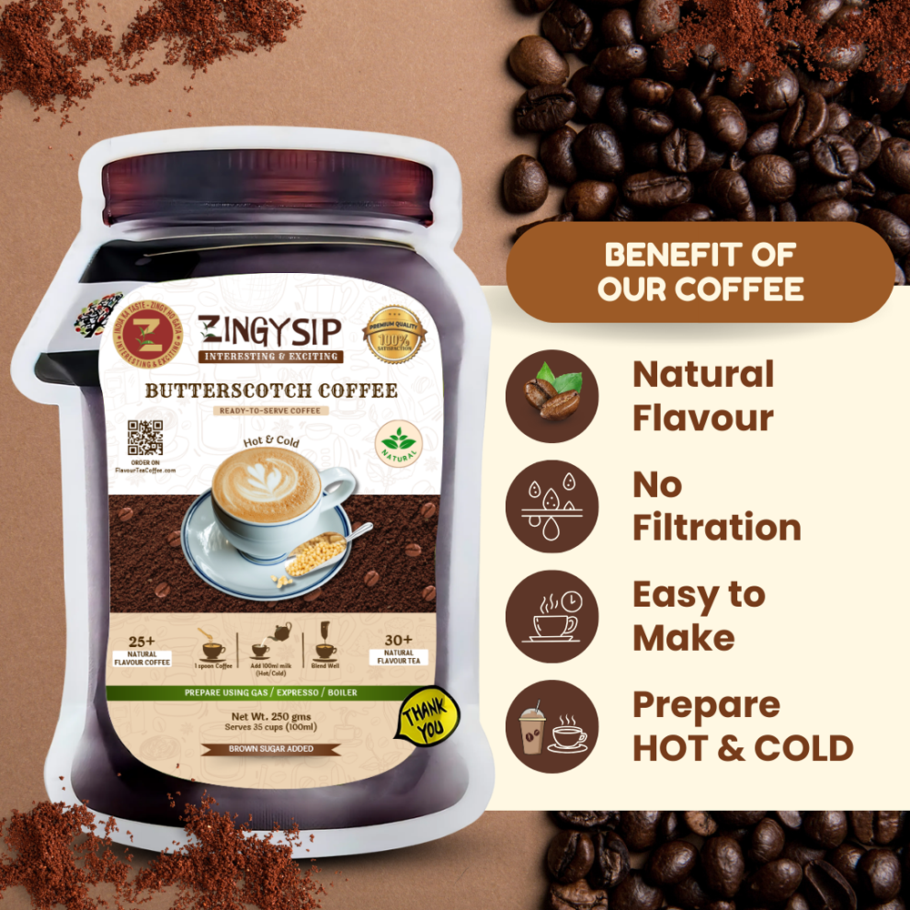 Butterscotch Coffee - Aroma: Strong
