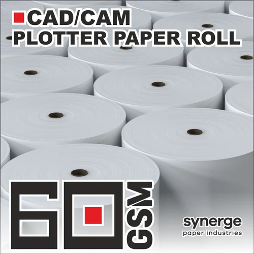 48 Inch Width Garment Plotter Paper Rolls - Color: White