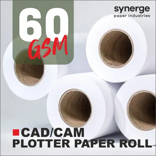 42 Inch Width Garment Plotter Paper Rolls - Color: White