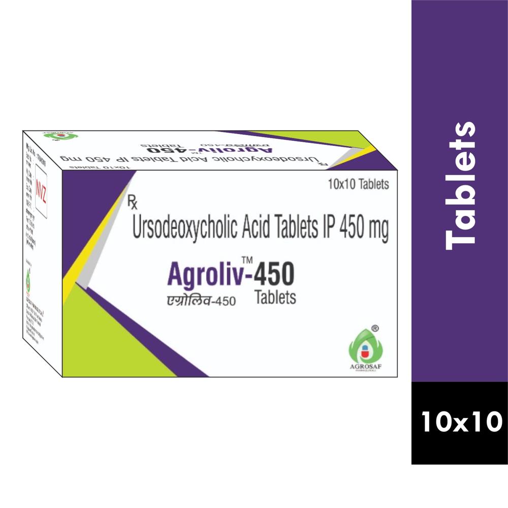 AGROLIV 450 TABLET-Ursodeoxycholic Acid (450mg) TABLET
