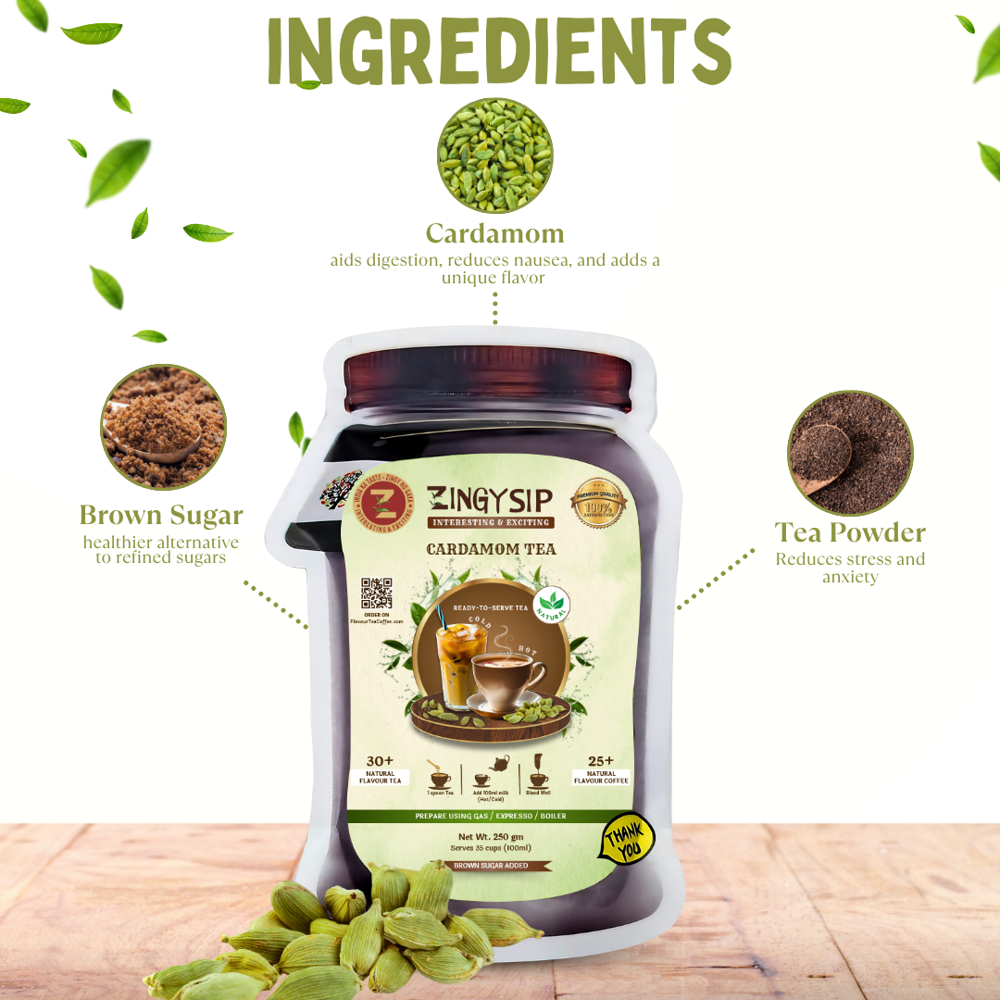 Cardamom Tea - Color: Black
