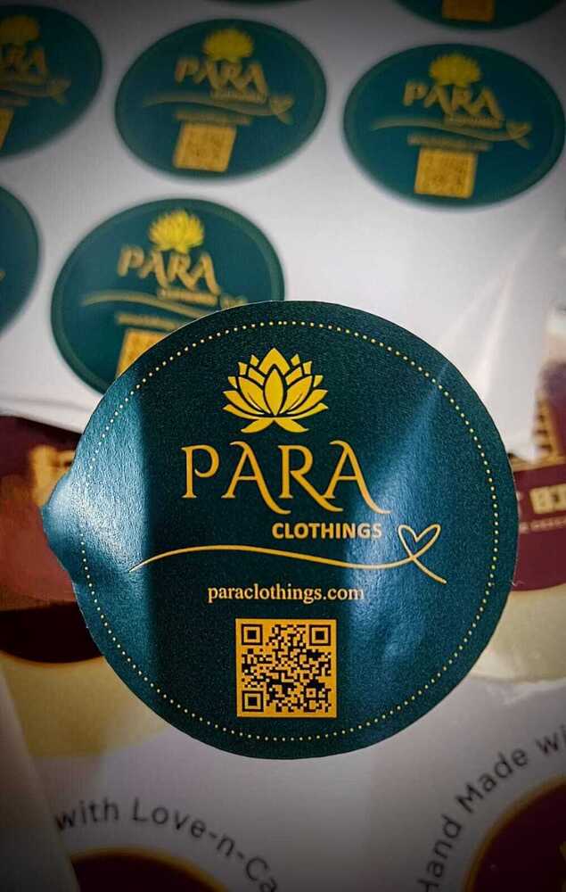 Round  Shape Printed Stickers